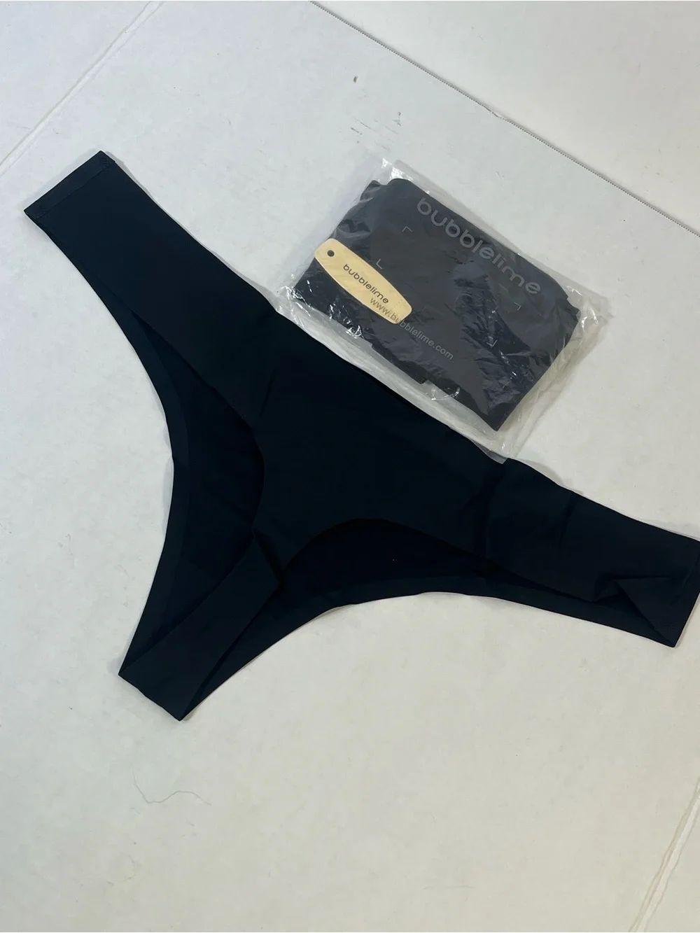 Seamless Black Thong Underwear - Bubblelime Set of 2